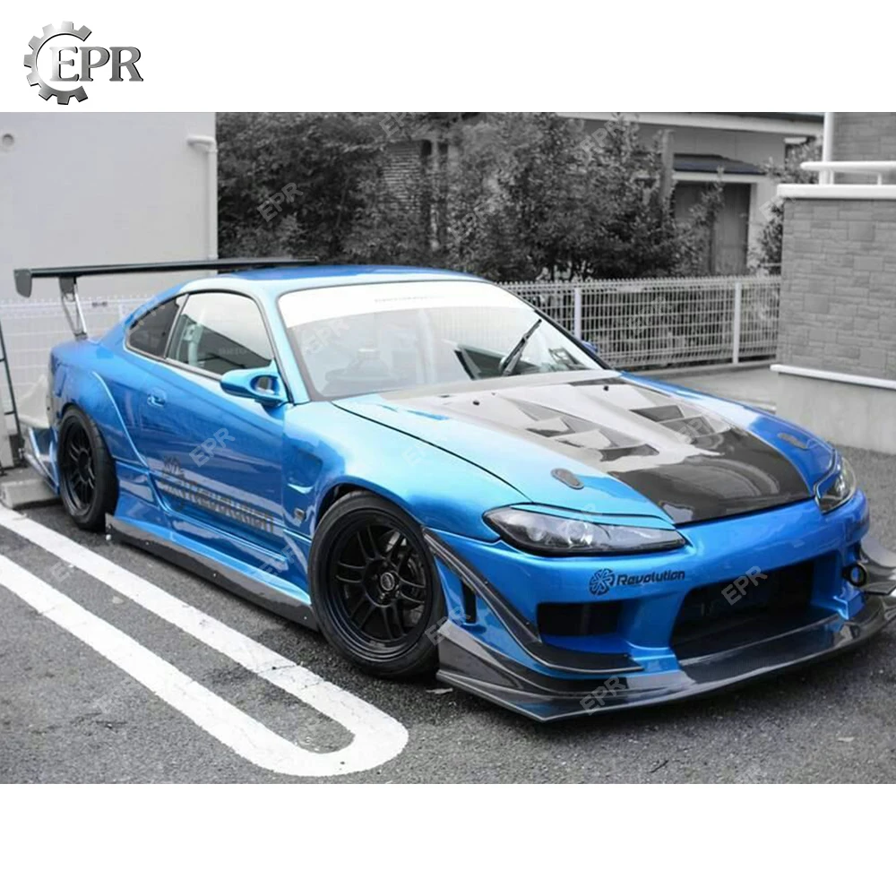 Для Nissan S15 Сильвия Стекло волокна FRP K Стиль переднего бампера средства ухода за