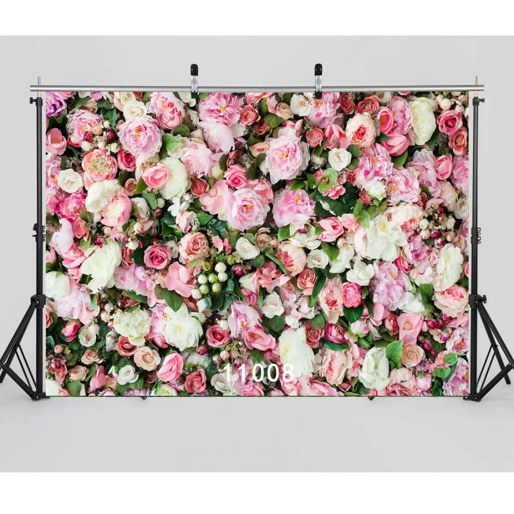 Фотозадник SJOLOON размером 7х5 футов с весенней тематикой и рисунком цветов для новорожденных, подходит для использования в студии.