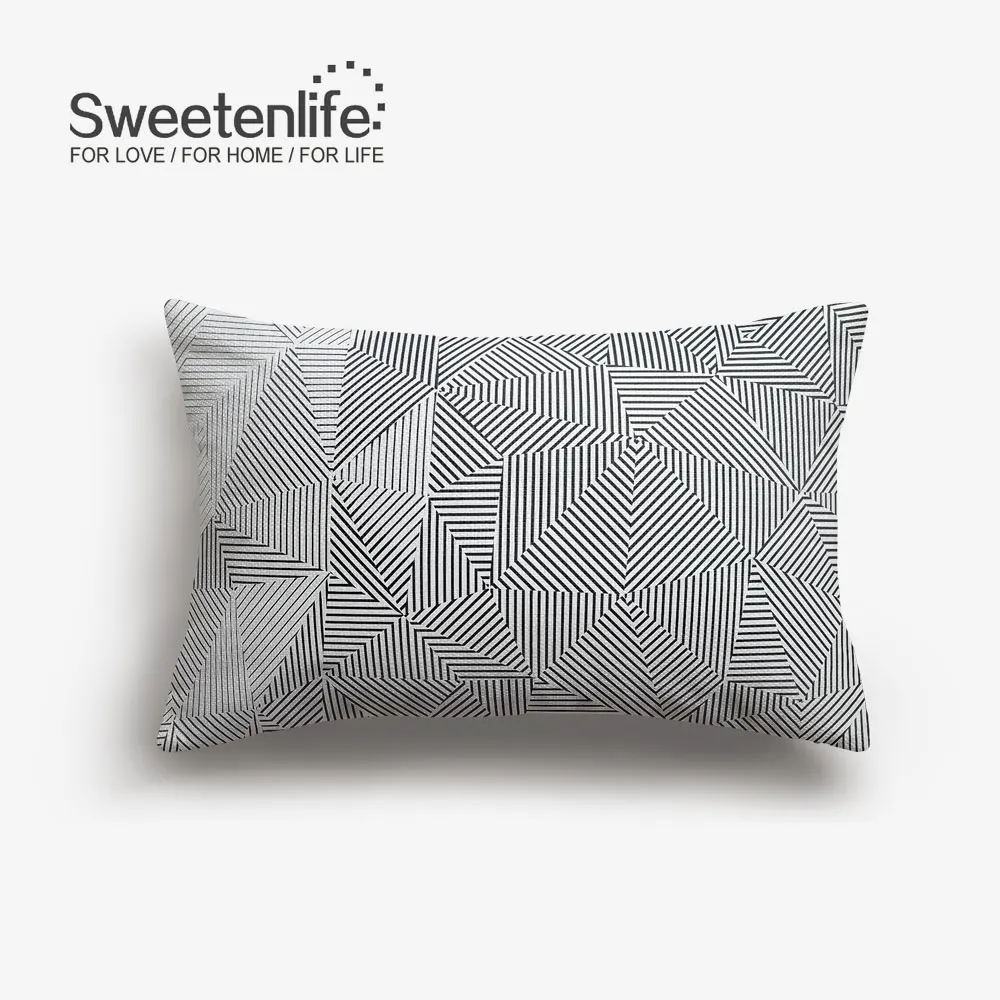SL0348-L Sweetenlife 45x45 см наволочка для подушки креативные геометрические декоративные подушки высокое качество белая льняная ткань Подушка для стула - Цвет: SL0348-L
