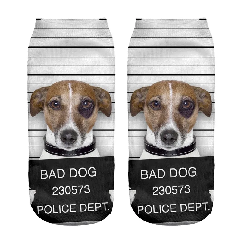 Хит продаж модные дизайнерские женские и мужские хлопковые носки с животными