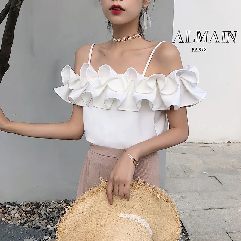 Спагетти ремень новый модный бренд футболки для женщин летние Camiseta feminina женские