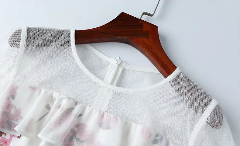 Посылка, платье до бедра, 3xl, весна, новинка, короткий рукав, для женщин, знаменитостей, оборки, цветы, вечерние платья размера плюс, винтажные летние платья