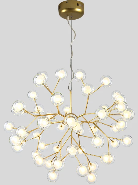 54Lights Dia80xH75cm Современный Светлячок, ветка дерева, лист, Потолочная подвесная люстра, светильник, светодиодный, декоративный, для комнаты, Скандинавский дизайн, люстры - Цвет абажура: 54Lights Dia80xH75cm