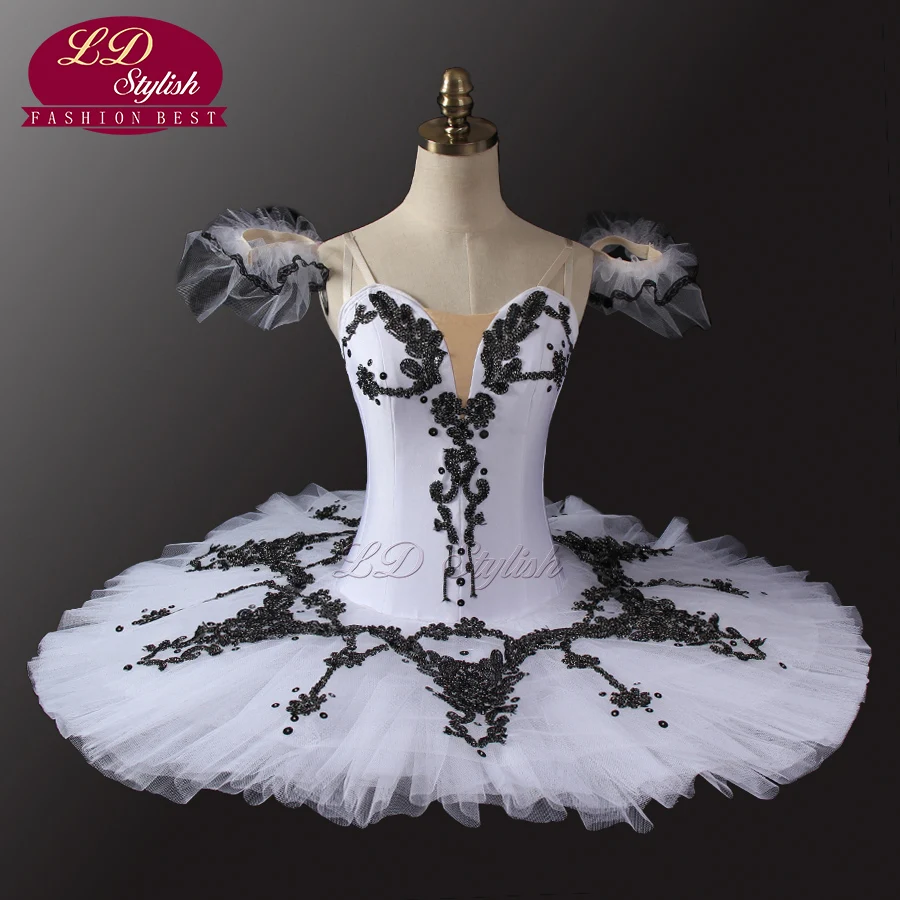 

Белая модель, профессиональные Балетные костюмы, классическая балетная пачка для девочек, пачка для блинов LD0021