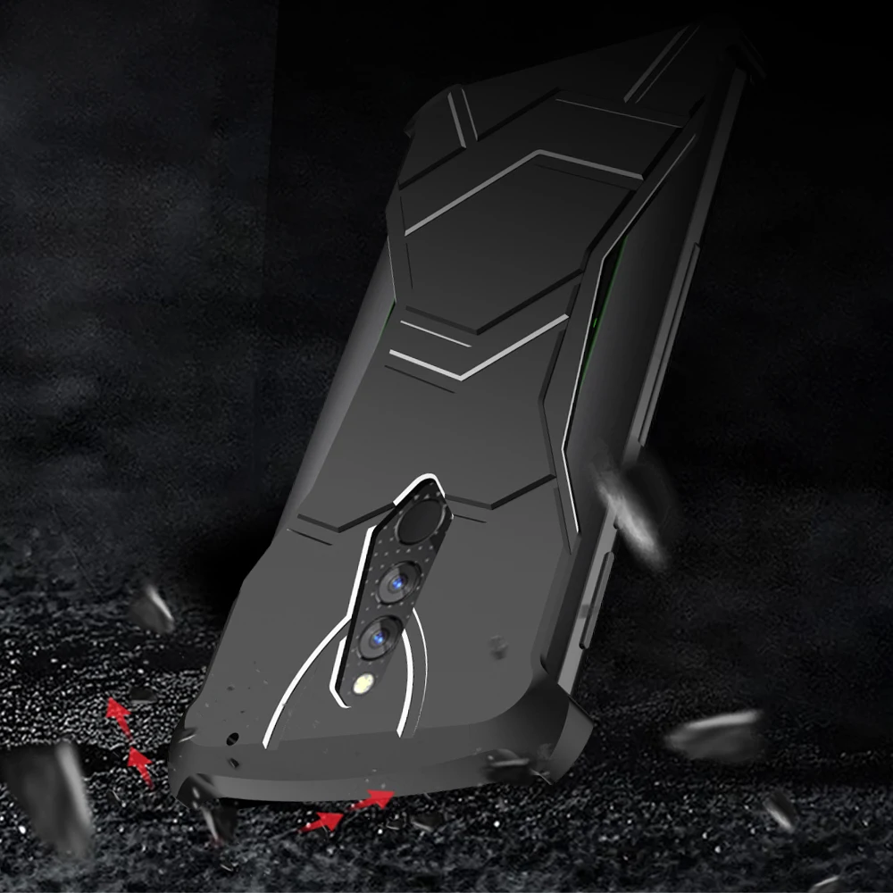 Для Xiaomi Черная Акула Helo чехол R-JUST пантера магнитный Алюминий Металл для Xiaomi Blackshark Helo Чехол ударопрочный чехол