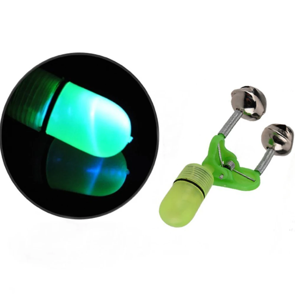 Двойное кольцо с колокольчиками нержавеющая сталь для ночной рыбалки