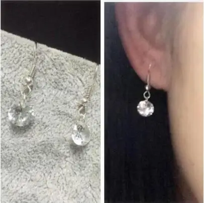 Серьги e 697 8 мм 2018 свадебные серьги для невесты модные Кристальные достойные и