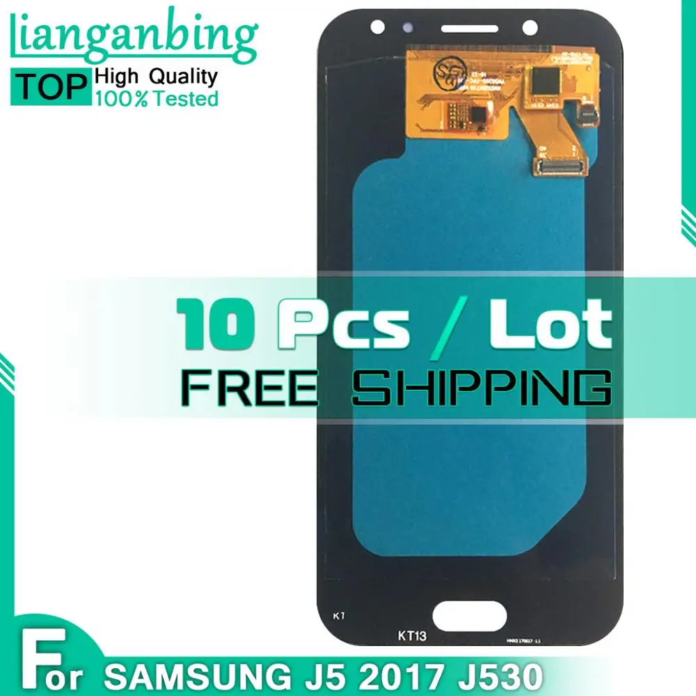 ЖК дисплей tSuper Amoled для Samsung Galaxy AMOLED LCD J5 2017 J530 SM J530F J530M 10 шт. + цифровой