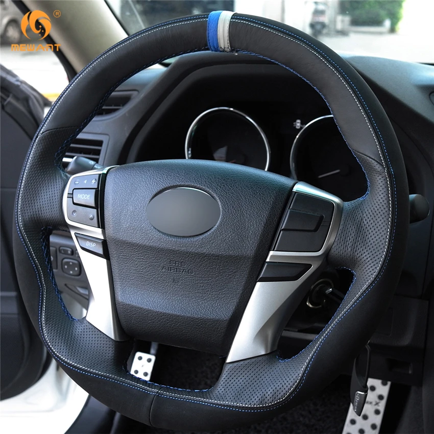 MEWANT черная кожа замша аксессуары для Toyota Reiz Mark X 2009 2010 2011 2012 2013 2014 2015|car steering wheel