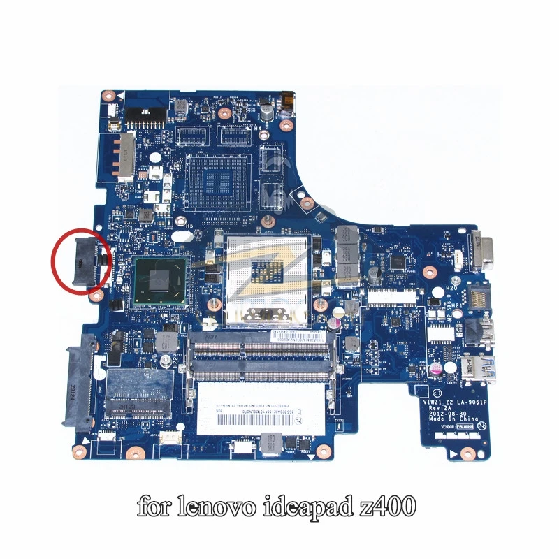 LA-9061P REV 2A для ноутбука lenovo ideapad z400 материнская плата 14 1 ''HM76 GMA HD4000 DDR3 |