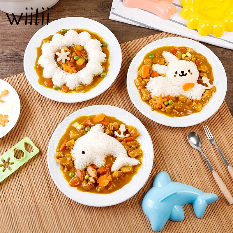 Формочка для приготовления пищи в форме дельфина виде зайчика сандвича печенья