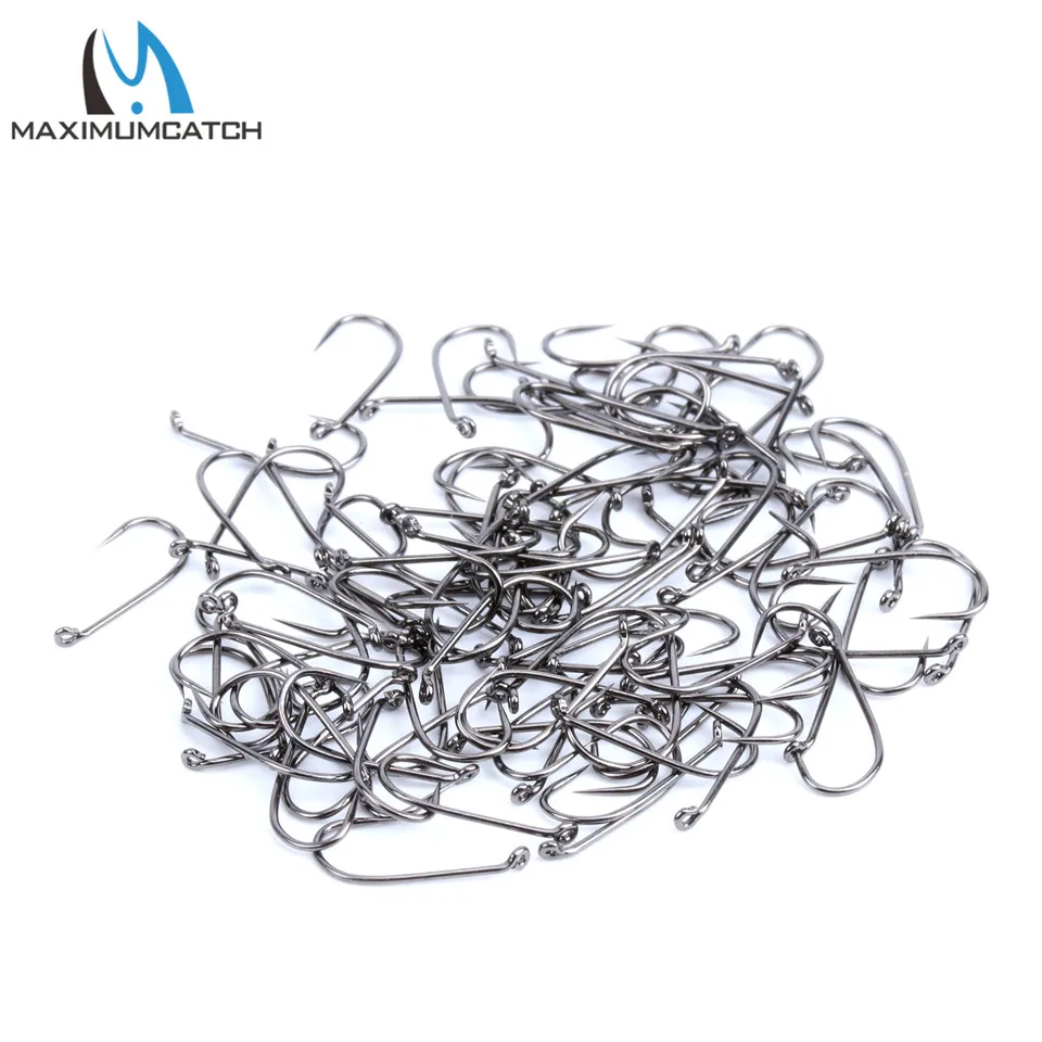 Maximumcatch 100 шт. крючок для завязывания нахлыстом экологически чистые рыболовные