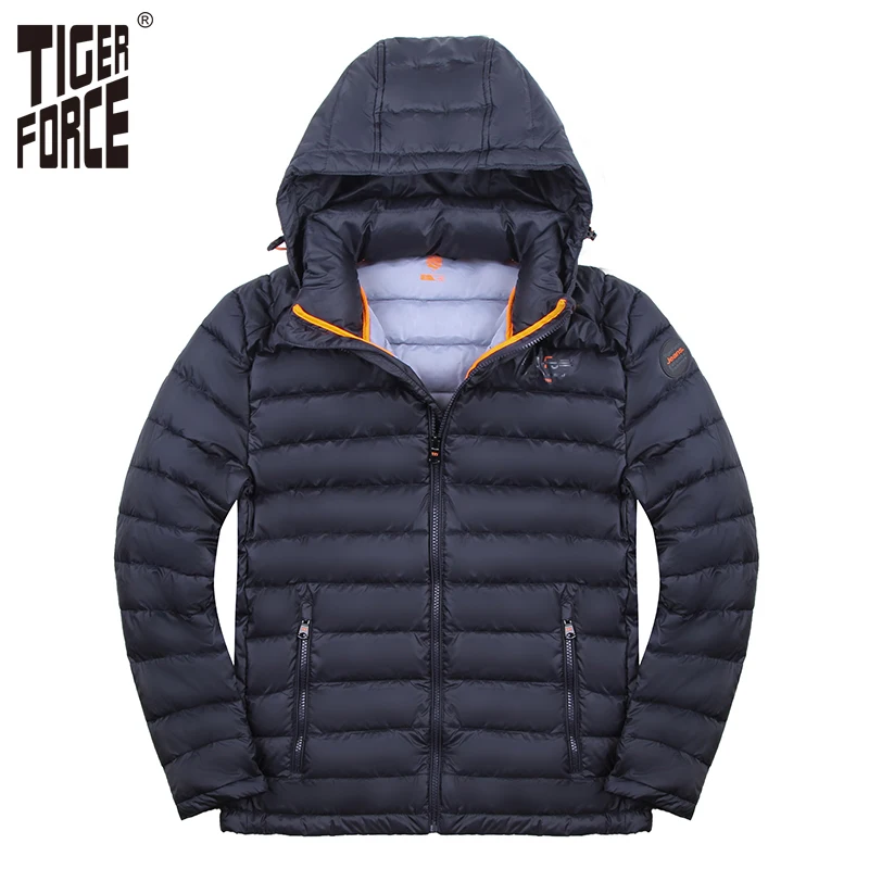 TIGER FORCE 2018 Зимняя Куртка Мужская Куртки Мужчины Мужское Пальто Био-пух Пиджак
