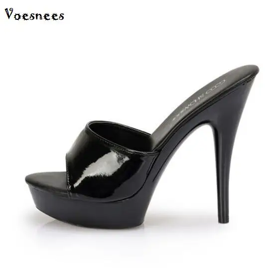 

Fashion Shoes High Quality slippers Sandals Women Shoes 13-15CM Thin Heels Wedding Model Catwalk Platforms Thick Bottom Shoes
