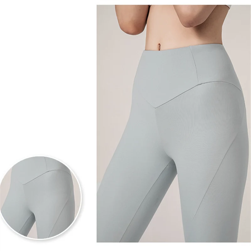Oyoo Green Body Building Butt Lift штаны для йоги с высокой посадкой серые леггинсы спортзала