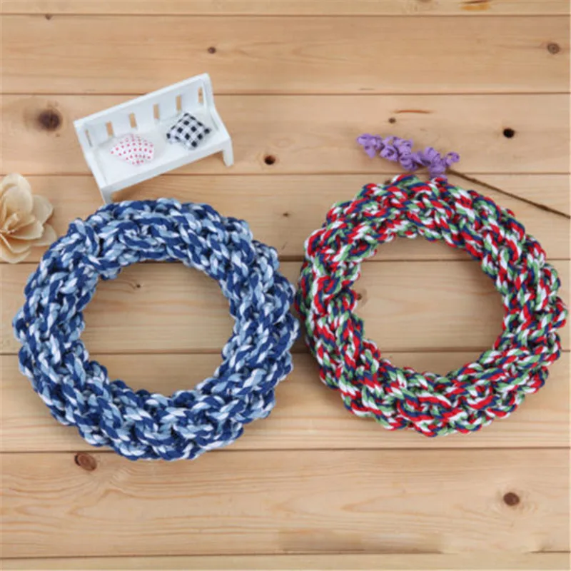 Pet Supply Dog Toys Dogs Chew Teeth Clean Outdoor Traning Fun Playing 2018 Donut/Corn Pattern Rope Toy For Large Small Cat | Дом и сад
