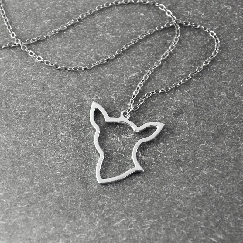 

Chihuahua necklace, Chihuahua pendant, animal necklace ,alloy dog necklace , pet memorial gift , dog pendant