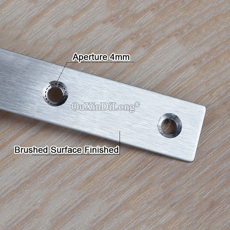 Новинка 100 шт. плоские металлические кронштейны для полки из нержавеющей стали |