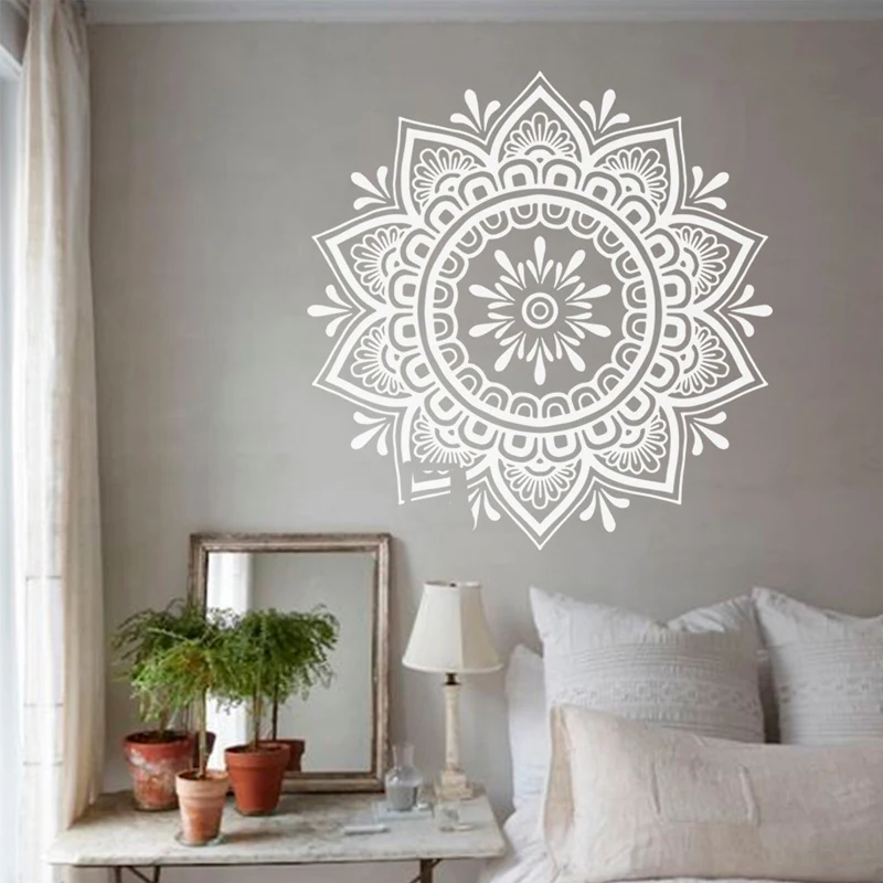 Фото Mandala Wall Decal Boho Yoga Art Vinyl Sticker Flower Bohemian For Living Room Bedroom Wallpaper MA40 Дом и сад Mandala Wall Decal Boho Yoga Art Vinyl Sticker Flower Bohemian For Living Room Bedroom Wallpaper MA40 Дом и сад