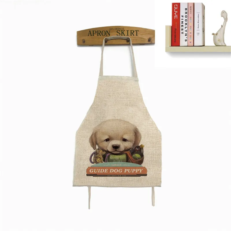 Фартук унисекс из 2017 хлопка и льна с животными|unisex apron|aprons for womancolorful aprons |
