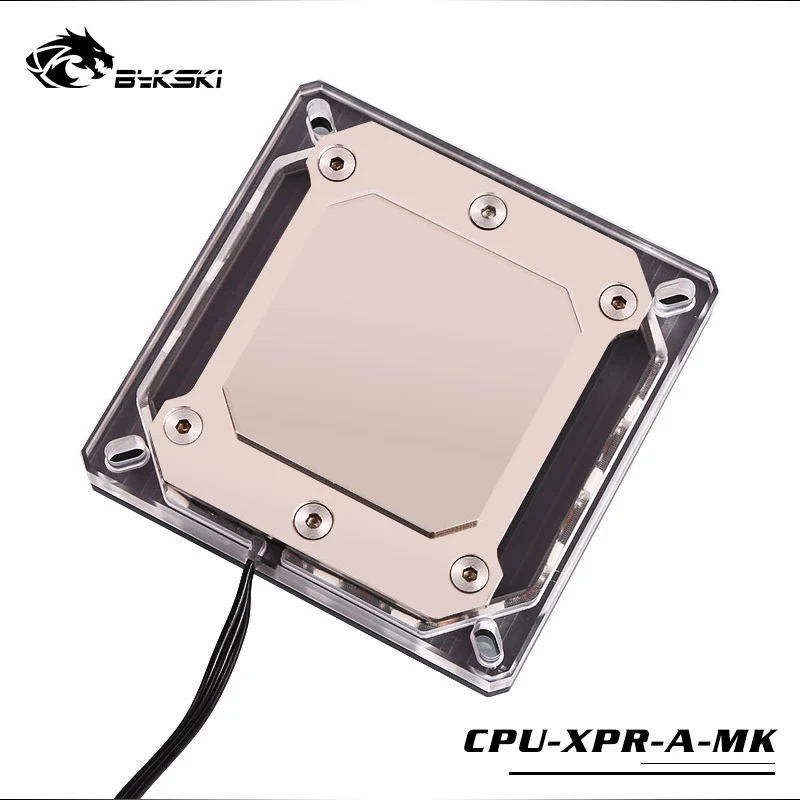 Bykski cpu водный блок для INTEL LGA1150 1151 1155 1156 2011 2066X99 I7 RGB светильник с поддержкой 5 в 3PIN GND коннектор к материнской плате