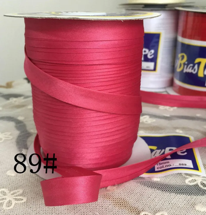Col No.89 5/"(15 мм) X25Yards/карта атласная косая лента, AW бренд ручной работы для пошив одежды «сделай сам» и обрезки - Цвет: Col No.89