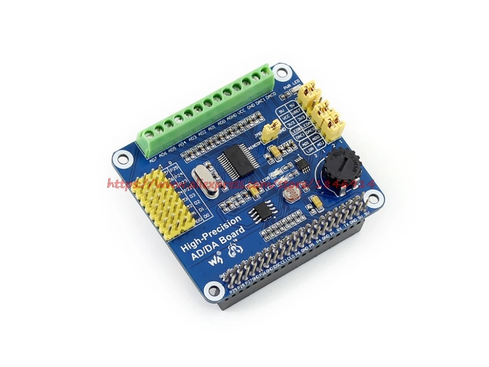 Raspberry pie и Высокоточный аналоговый/цифровой модуль AD/DA ADS1256 DAC8552 | Электронные
