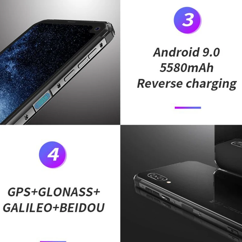 Сотовый телефон Blackview BV6100 Android 9 0 смартфон NFC 3 ГБ ОЗУ 16 Гб ПЗУ мобильный полный