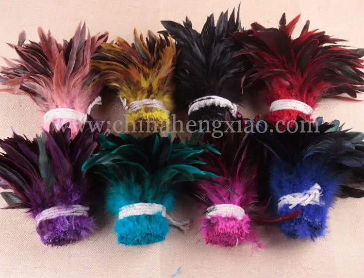100 перья для рукоделия шт./лот дешевые перо фазана 13 20cm натуральный цвет Петух