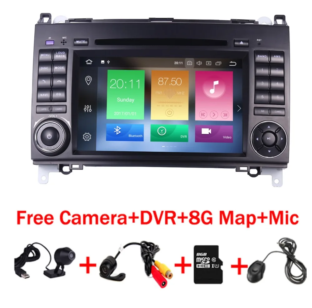 

7 "1024*600 Android 9,0 автомобильный DVD-плеер для Mercedes/Benz Sprinter 2500 3000 Vito Viano W169 W245 W469 W906 GPS A9 Octa Core Wifi