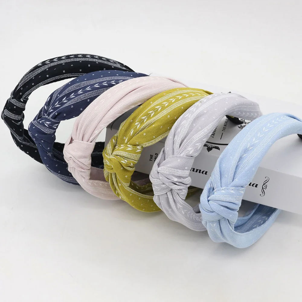 Women Twist Hairband Bow Knot Cross Tie Velvet Headwrap Girls Bohemia Hair Accessories Ladies Female Print Retro Headband XL006 |