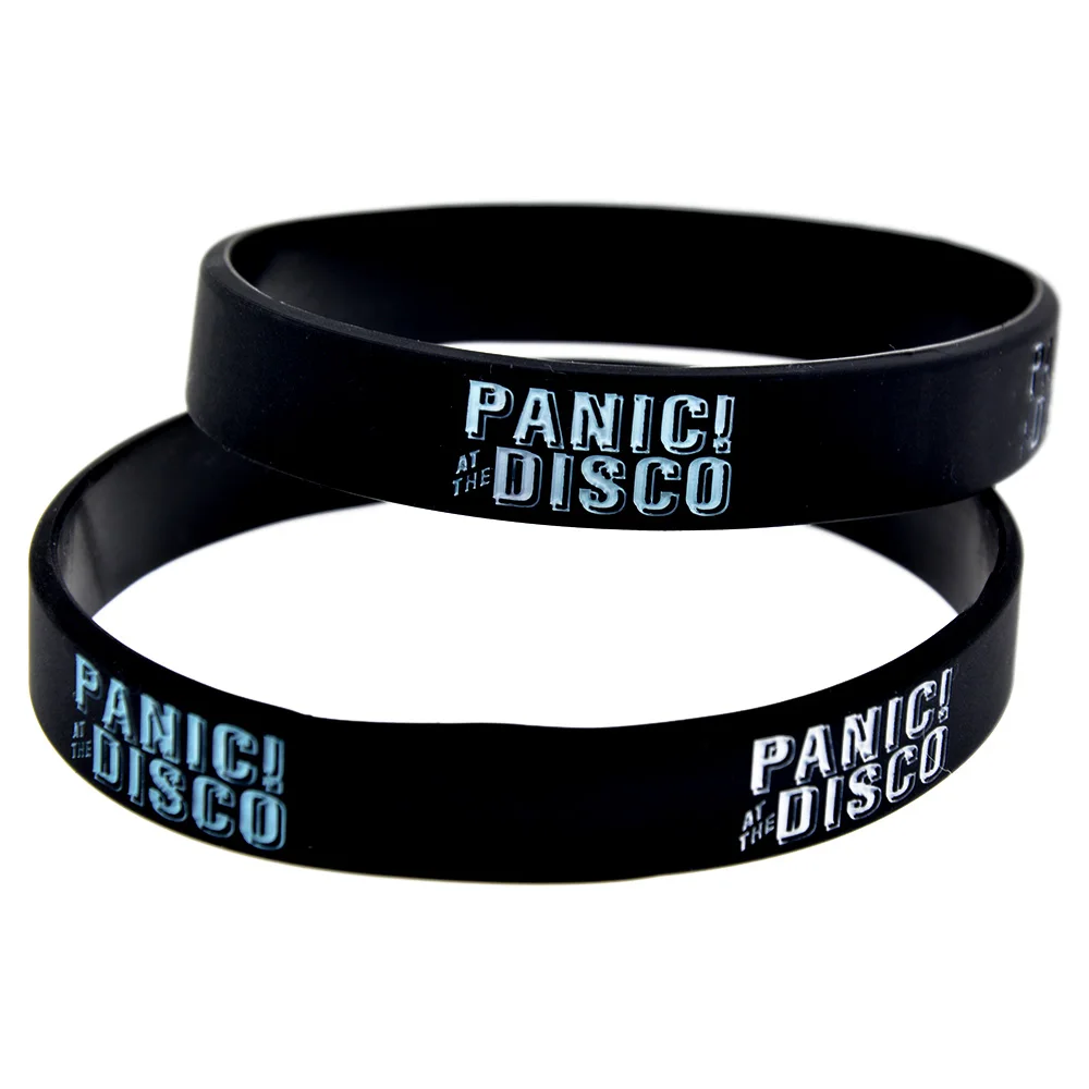 1 шт. Panic! at the Disco силиконовый браслет 1/2 Inch бумага для плоттеров с Музыкальный