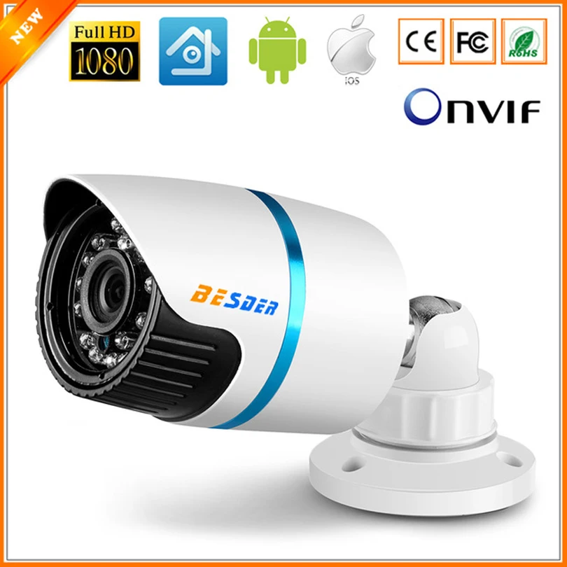 Оптовая продажа IP камера Открытый Full HD 1080p безопасности Пуля водостойкие