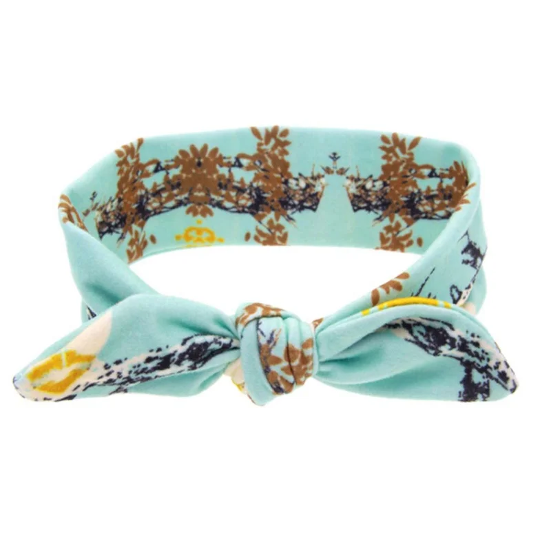 2017 Children Girls Turban Headbands Newborn Floral Butterfly Bow knot Elastic Headwear Baby Hair Accessories | Детская одежда и