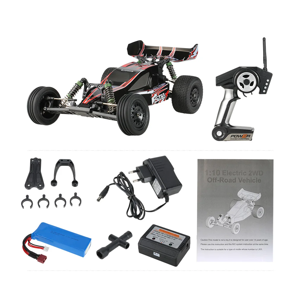WL Игрушечные лошадки оригинальный L303 2.4 ГГц 2WD RC автомобилей 1:10 50 км/ч Матовый