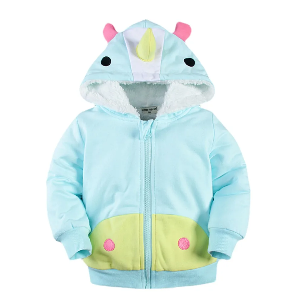 От 2 до 7 лет детская зимняя толстовка с капюшоном в виде животных Объемная для