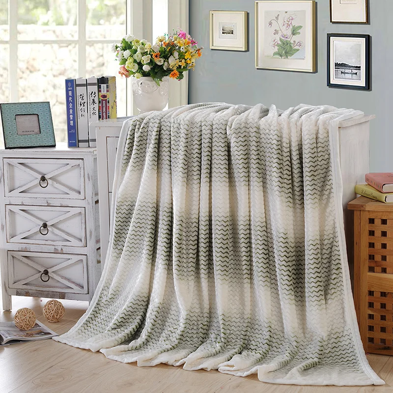 Цветное Флисовое одеяло в полоску супер теплые мягкие одеяла утолщенные