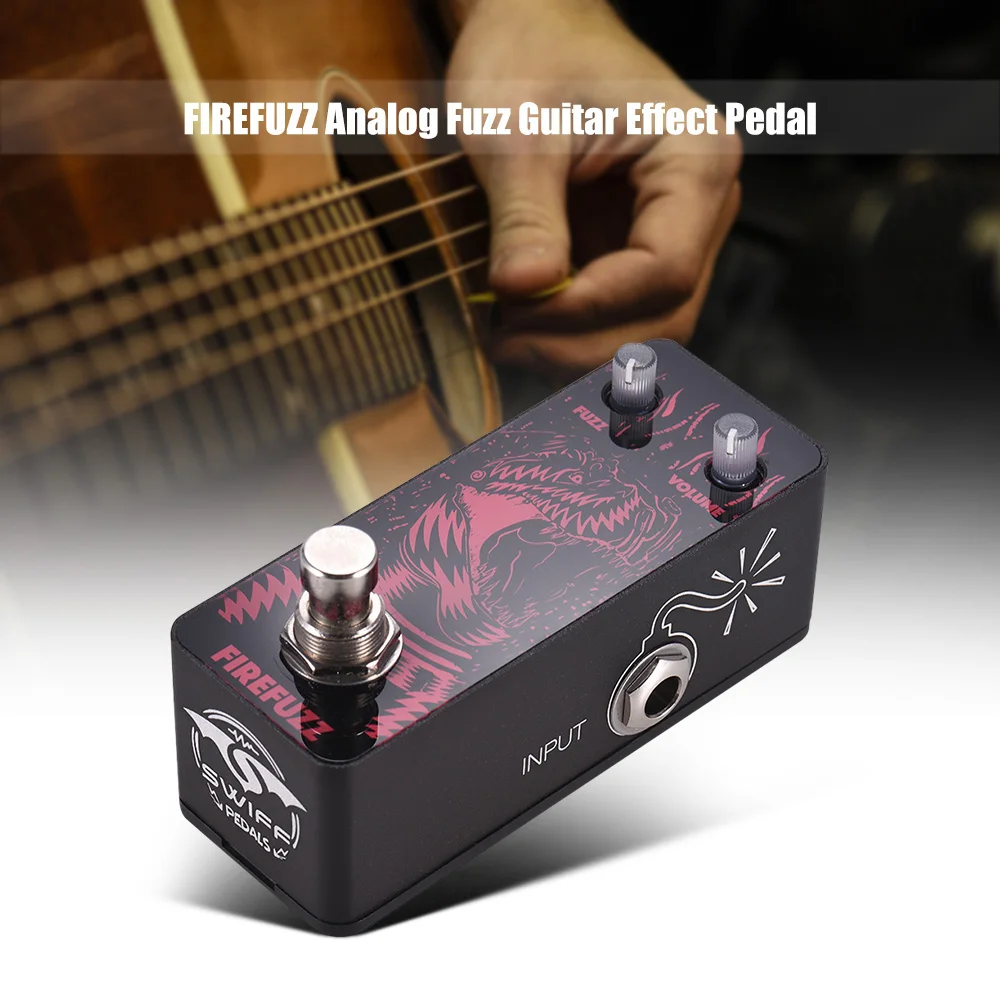 HLBY-SWIFF AP04 FIREFUZZ Guitar Effect Pedal Analog Fuzz True Bypass Metal Shell Parts &amp Accessories | Спорт и развлечения