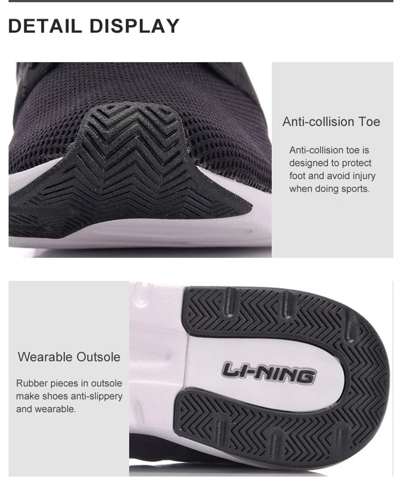 Li-Ning/Женская Классическая обувь с пузырьками и подкладом из ТПУ; спортивная обувь с подкладом; удобные кроссовки; AGCN006 YXB128