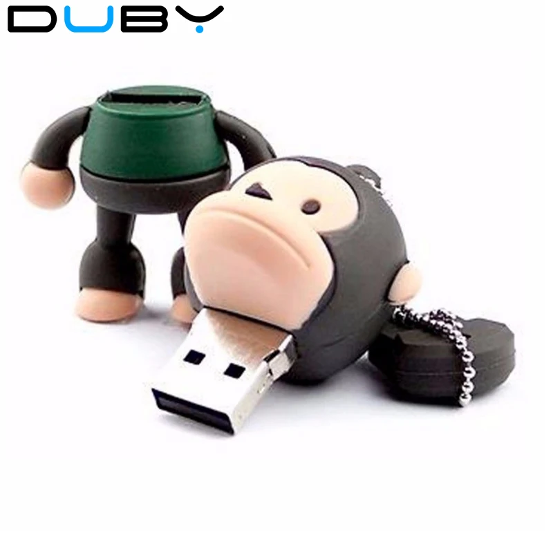 DUBY USB флэш накопитель милые обезьянки из мультфильма 4 ГБ 8 оперативной памяти 16 Гб