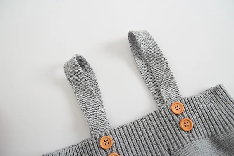 Детские вязаные детские комбинезоны милый комбинезон Одежда для новорожденных