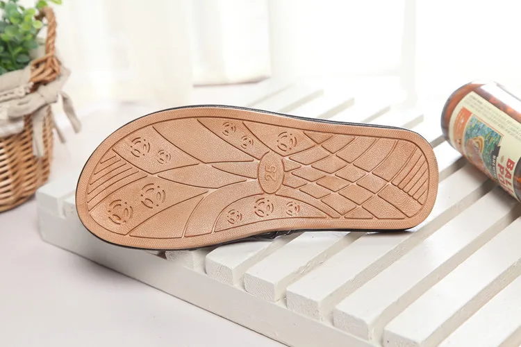 New Men Slippers Spring And Summer Genuine Leather Home Indoor Non - Slip Couple Shoes | Обувь