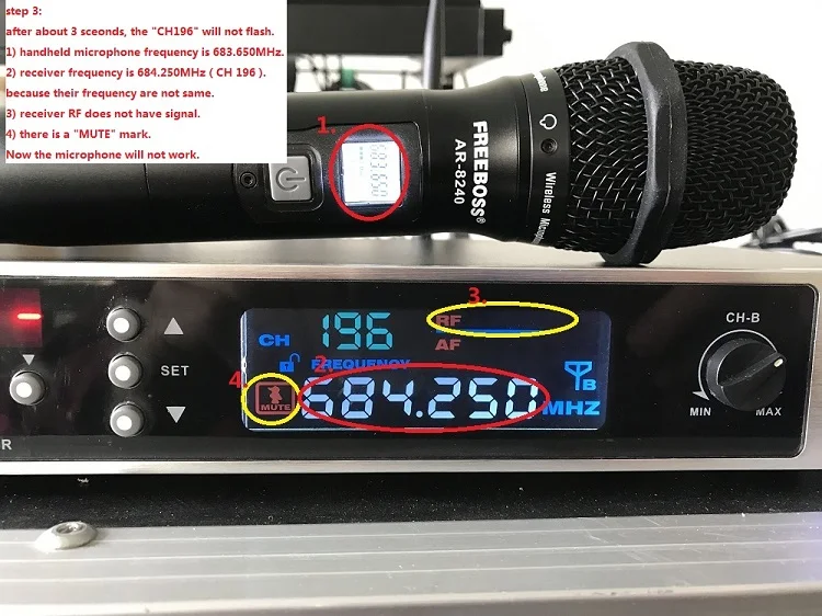 Freeboss AR-8240 UHF беспроводной микрофон двухканальный ИК Частота беспроводной микрофон Karoke KTV вечерние UHF Динамический микрофон
