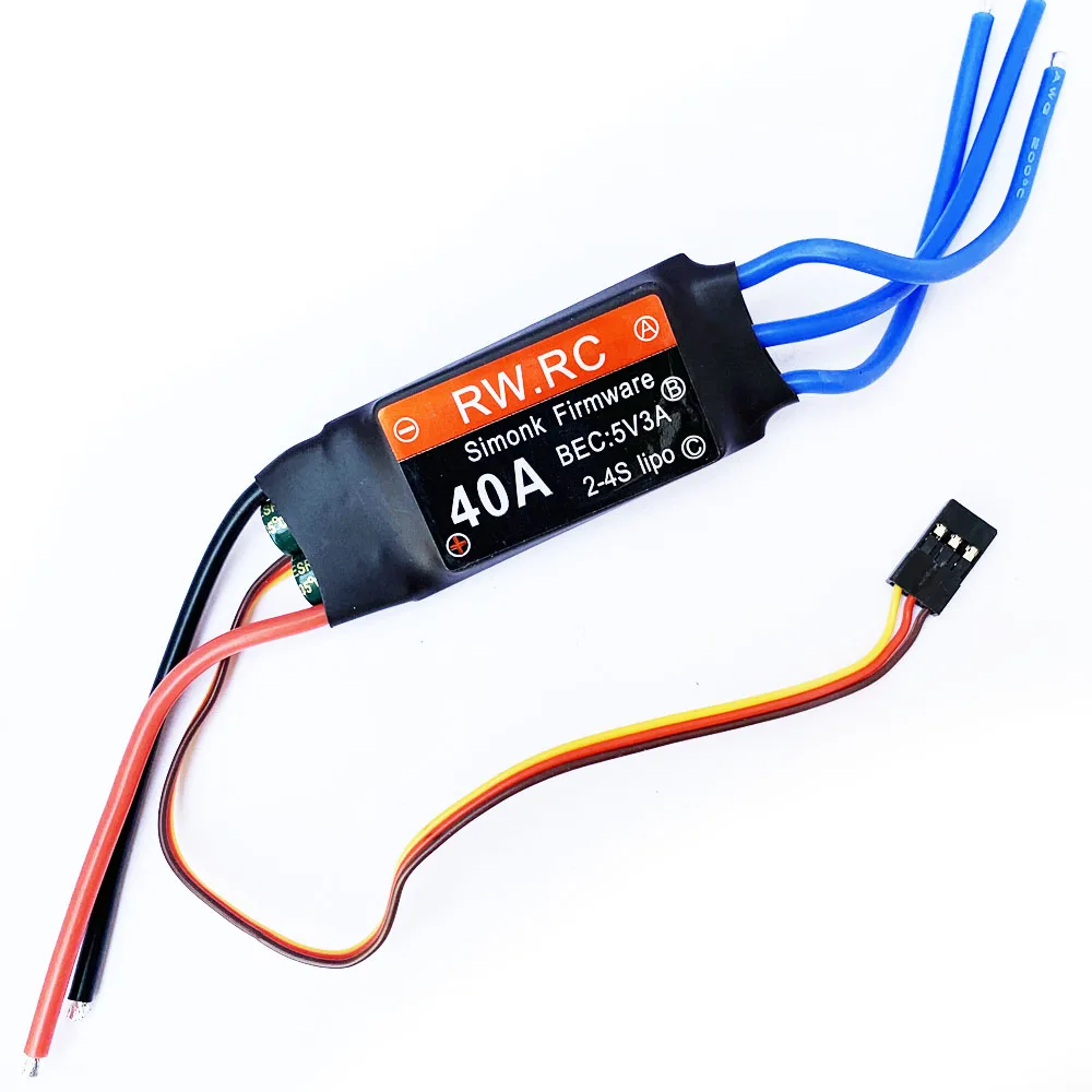 BJT 40A 2 4 S бесщеточный двигатель esc контроль скорости для RC FPV Racing Drone внешний мотор