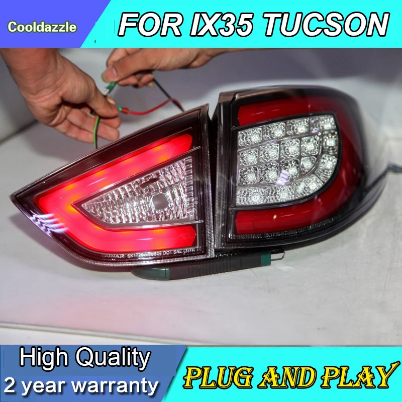 4 шт. задние фары для hyundai IX35 TUCSION светодиодный задний фонарь светодиодные задние фары парковочный свет поворотный свет ходовой свет
