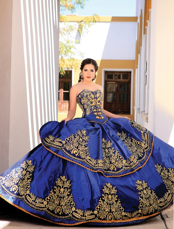 Vestidos De 15 Anos Королевский синий бальное платье вышивка Кристаллы бальные платья золото дешевые сладкий 16 Платья для 15 лет