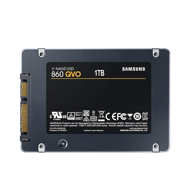 Внутренний твердотельный накопитель SAMSUNG SSD 860 QVO 1 ТБ 4 SATA3 6 2 5 дюйма для ноутбуков и