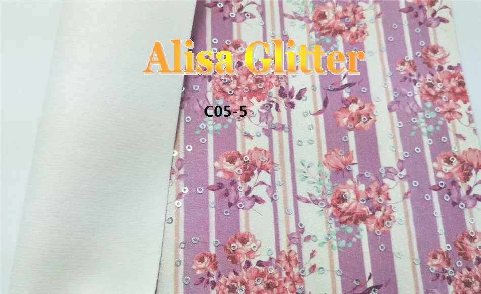 1 шт. 21х29см кожа с принтом в полоску блестками искусственная ткань синтетическая