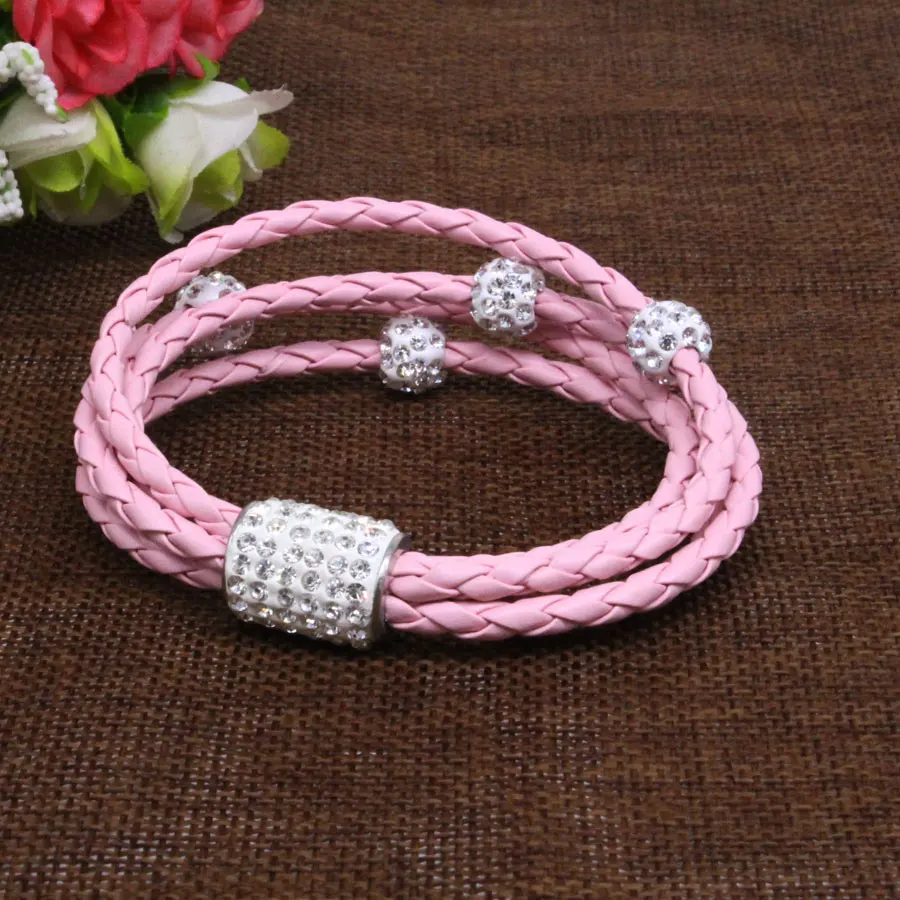 Новинка браслет с магнитной пряжкой кристаллами женское платье из