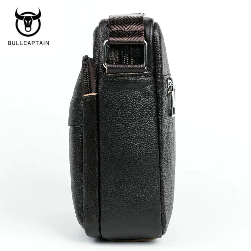 Брендовая мужская сумка мессенджер из 100% натуральной кожи Повседневная через